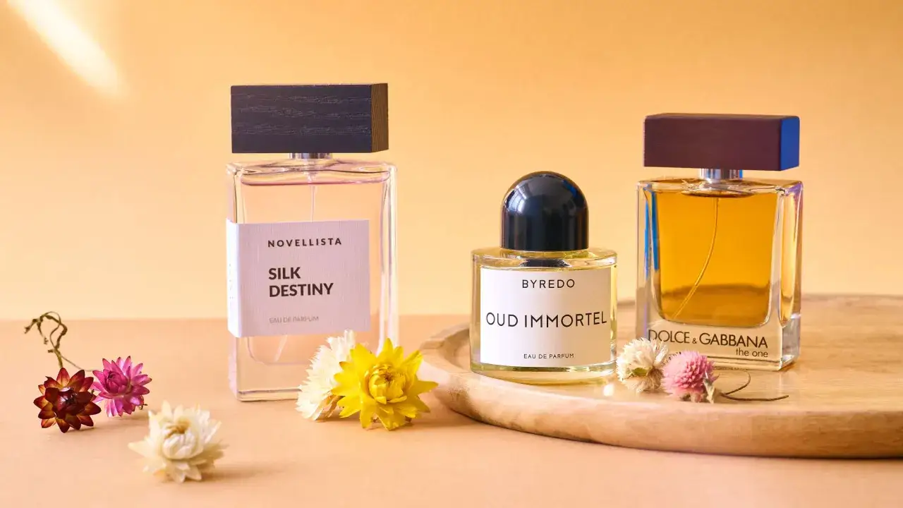 Flakony perfum EDP i EDT obok siebie