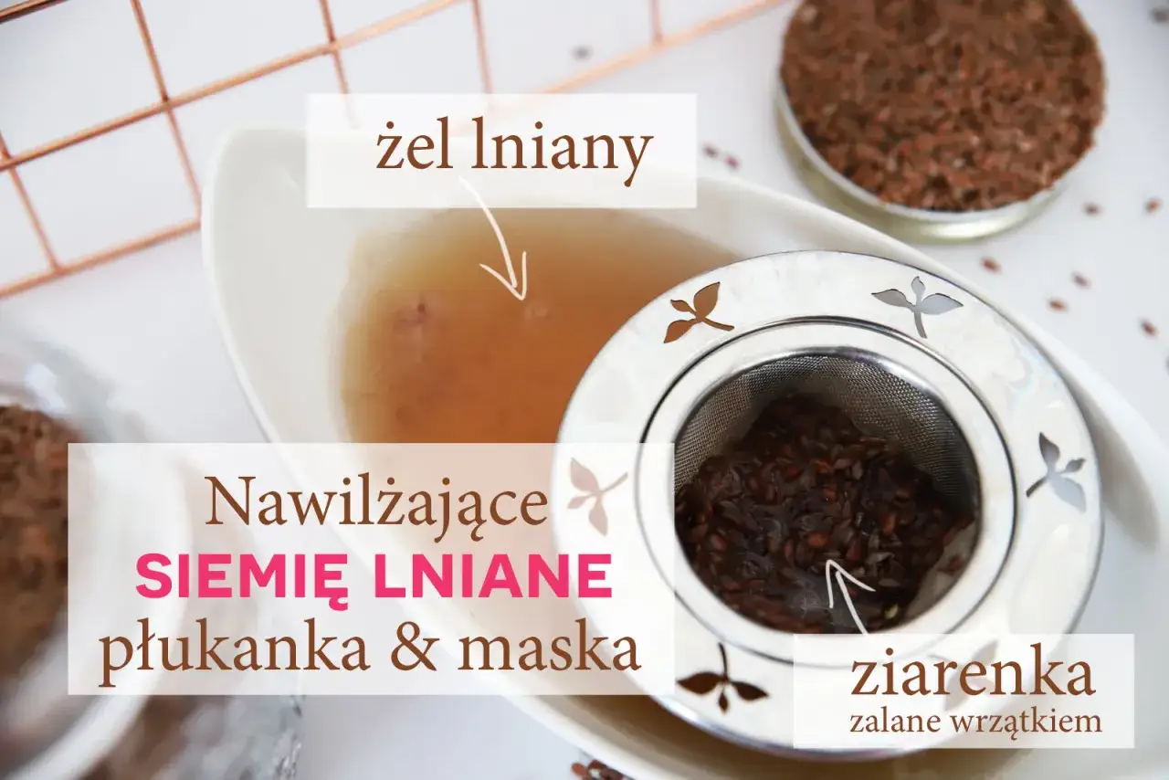 domowe maseczki na proste włosy siemię lniane